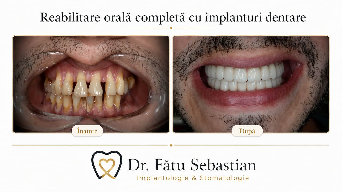 Caz clinic de reabilitare cu dinți ficși